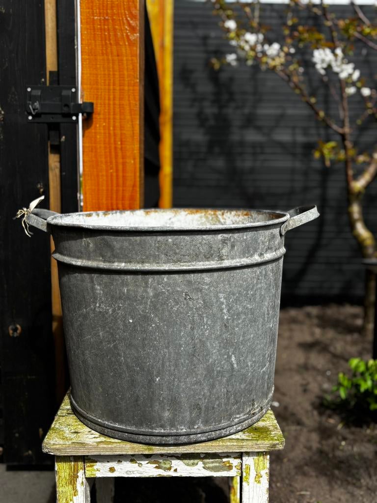 Grote zinken ton (3), Ophalen of Verzenden