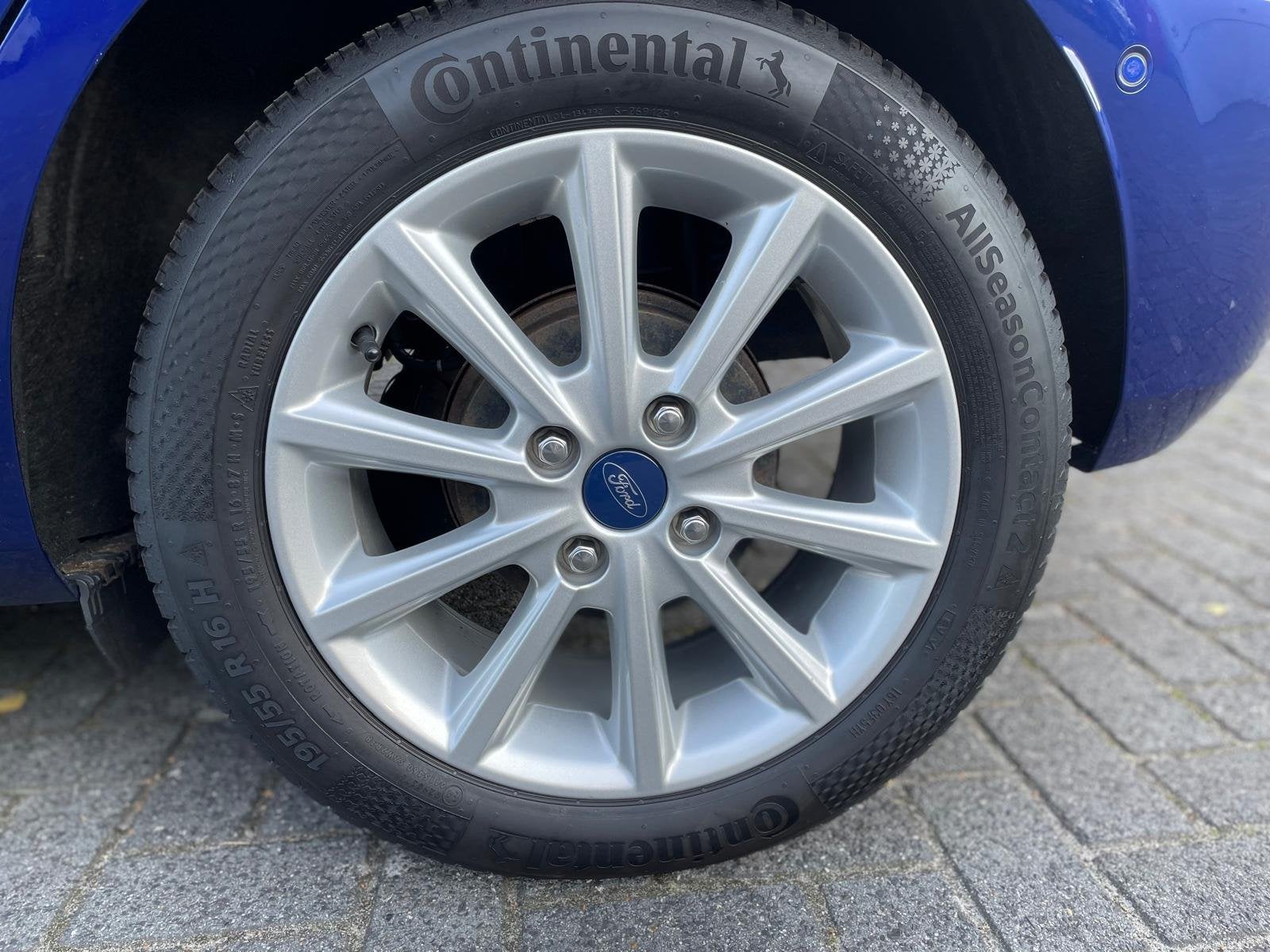 Ford Fiesta Ecoboost Titanium 100PK | Voorruitverw. | Clima, Gebruikt, 580 kg, Blauw, Origineel Nederlands