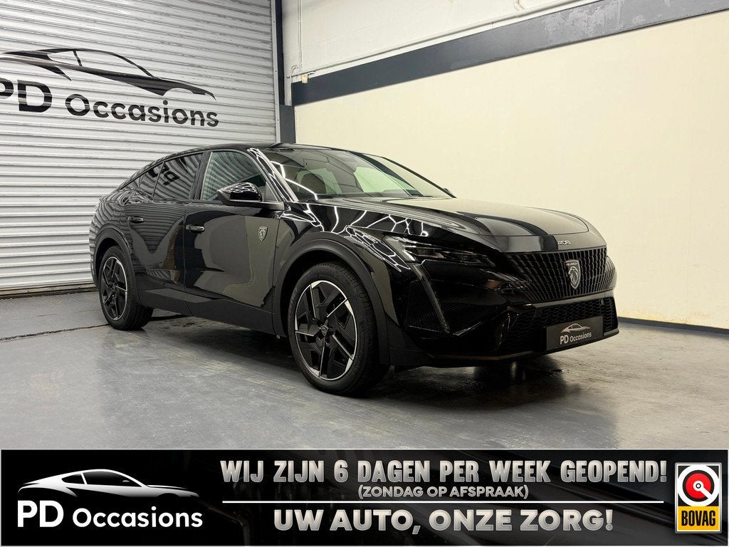 Peugeot 408 1.6 Plug-In HYbrid GT 225PK - Camera - Elek. Ach, Auto's, Peugeot, Gebruikt, Zwart, 4 cilinders, Zwart