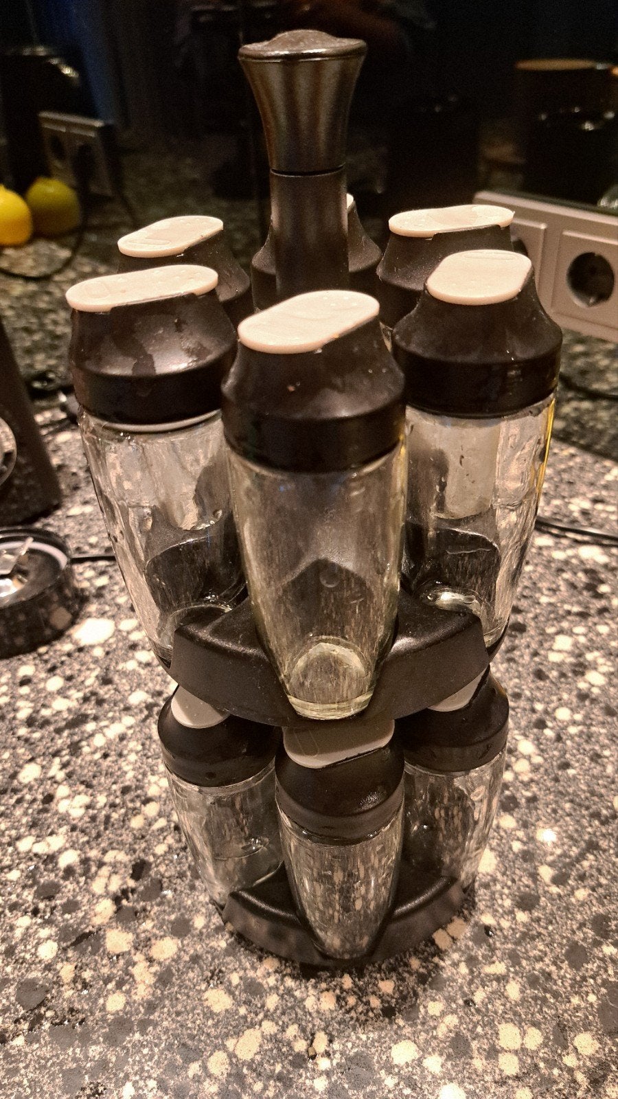 coninx kruiden rek caroussel zwart en glas, Overige typen, Ophalen, Zo goed als nieuw, Zwart