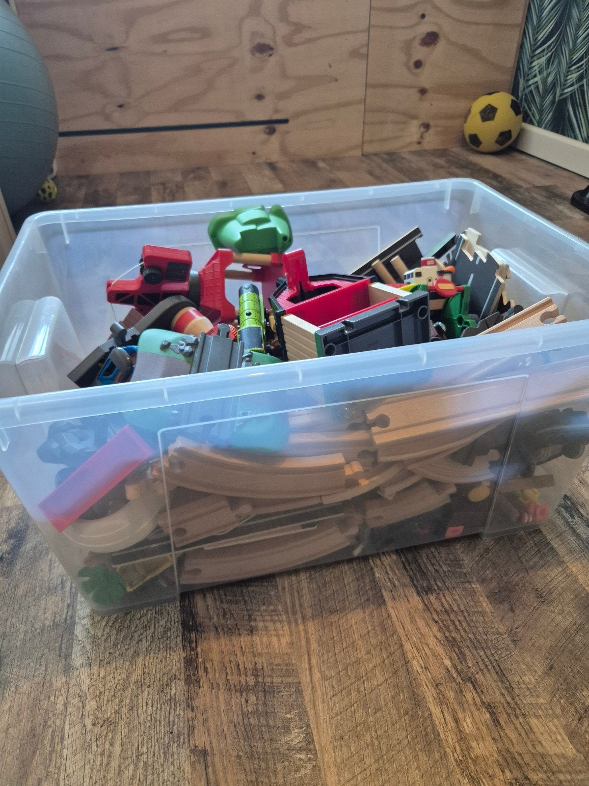 Grote Brio Houten Treinbaan en Wegen Set met Accessoires, Ophalen, Gebruikt