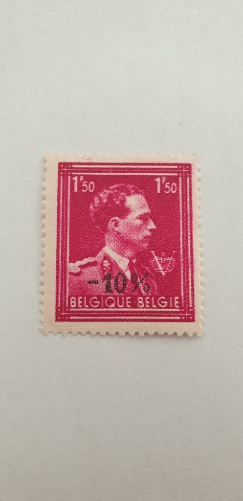 7119 belgie leopold III met werklozentoeslag van 10% 1934, Verzenden