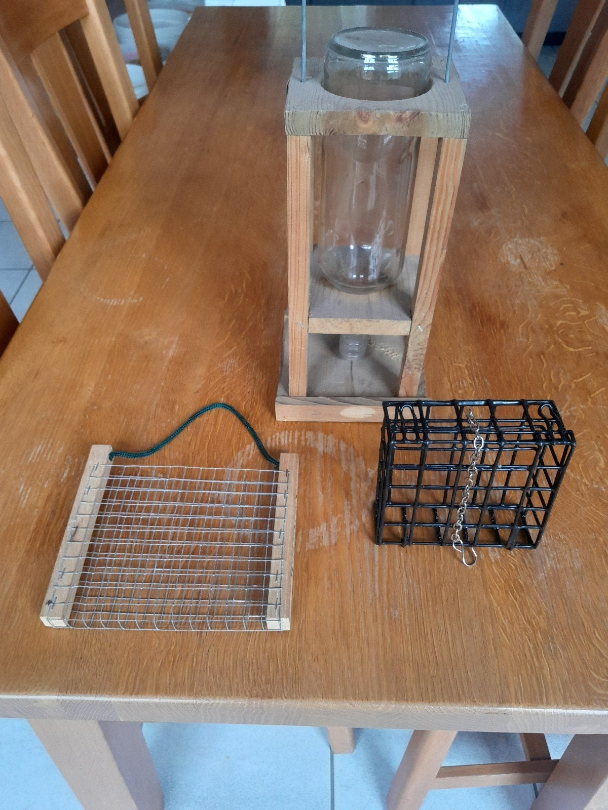 Vogelvoer fles en ruif, Ophalen of Verzenden, Gebruikt
