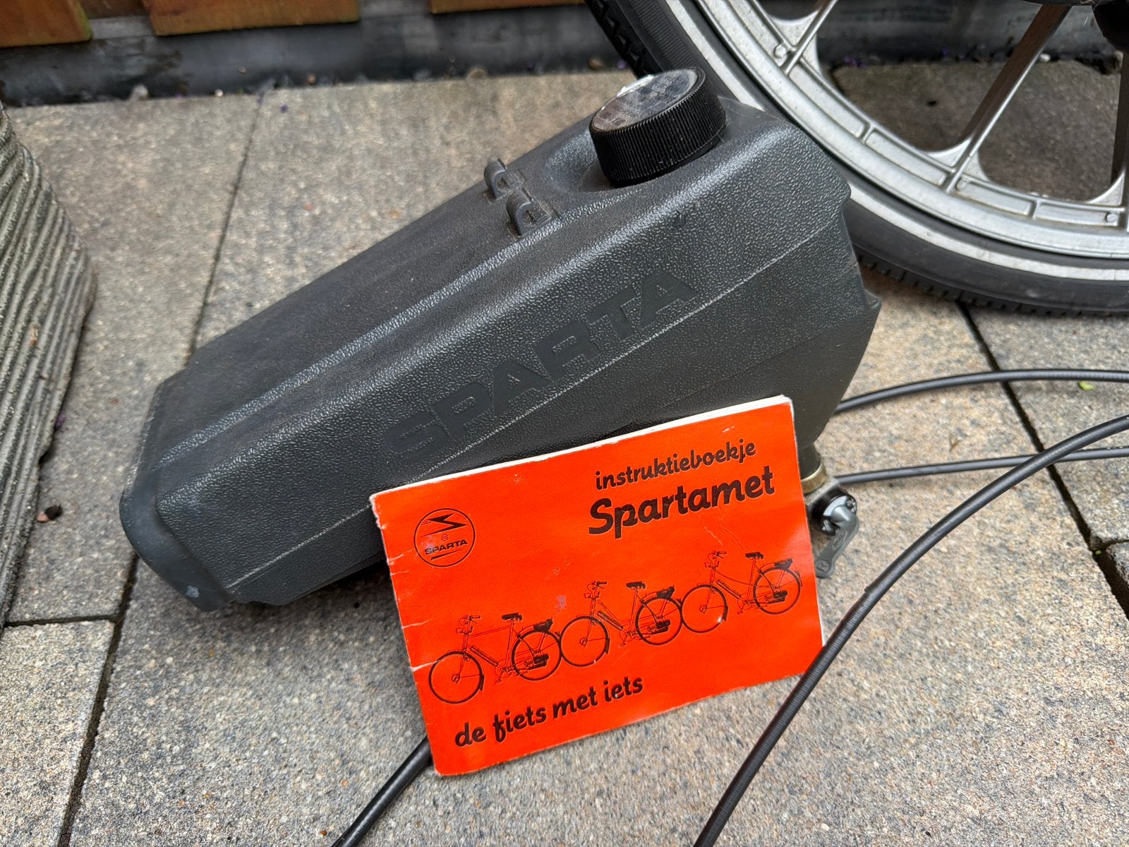 Spartamet Sachs E-Start motorblok met wiel en accessoires, Ophalen of Verzenden, Gebruikt, Blok