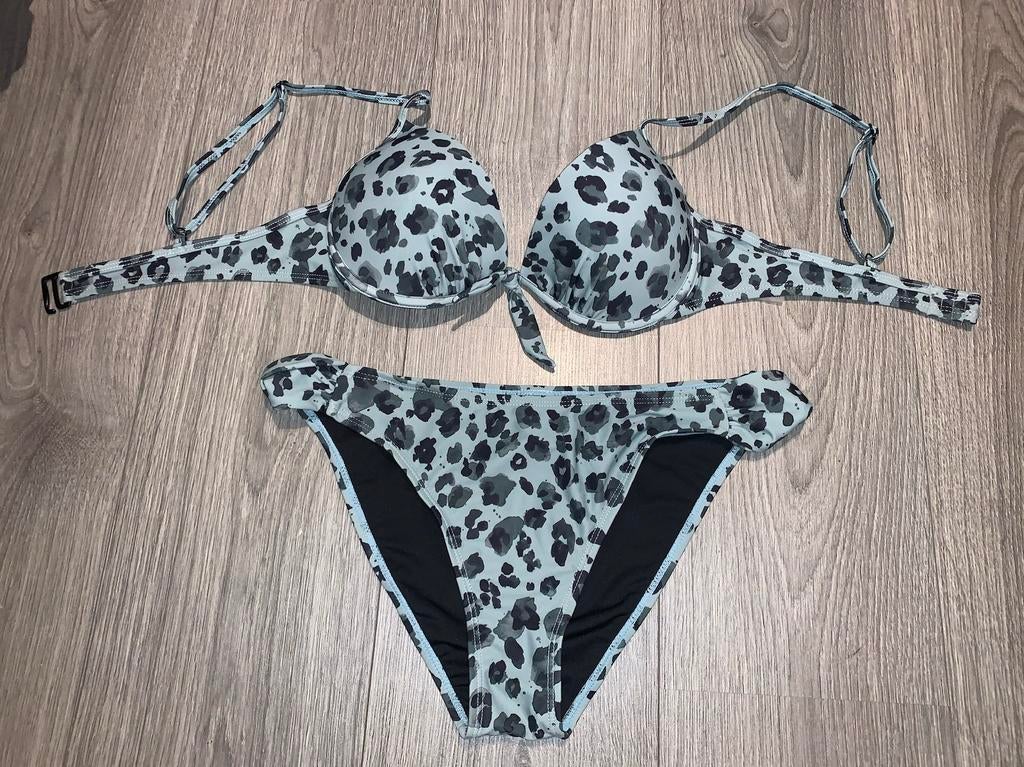 Costes groene panterprint cup bikini maat M, Ophalen of Verzenden, Zo goed als nieuw, Groen, Bikini