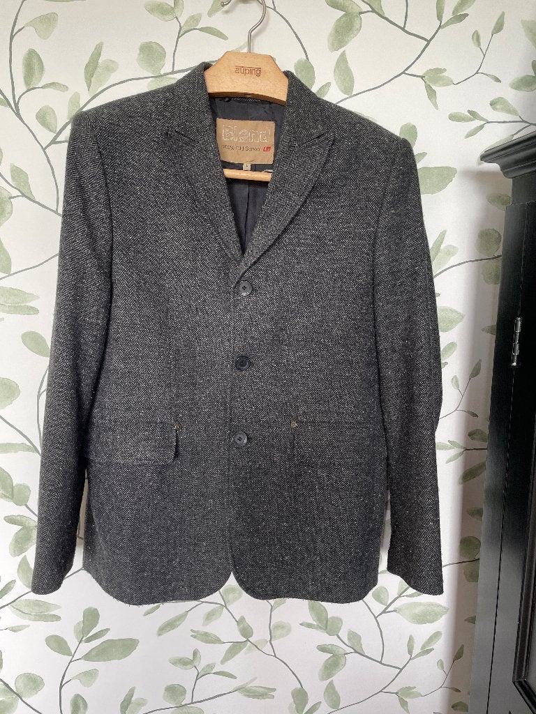 Blend of America colbert jasje blazer grijs large, Kleding | Heren, Kostuums en Colberts, Maat 52/54 (L), Blend, Ophalen of Verzenden