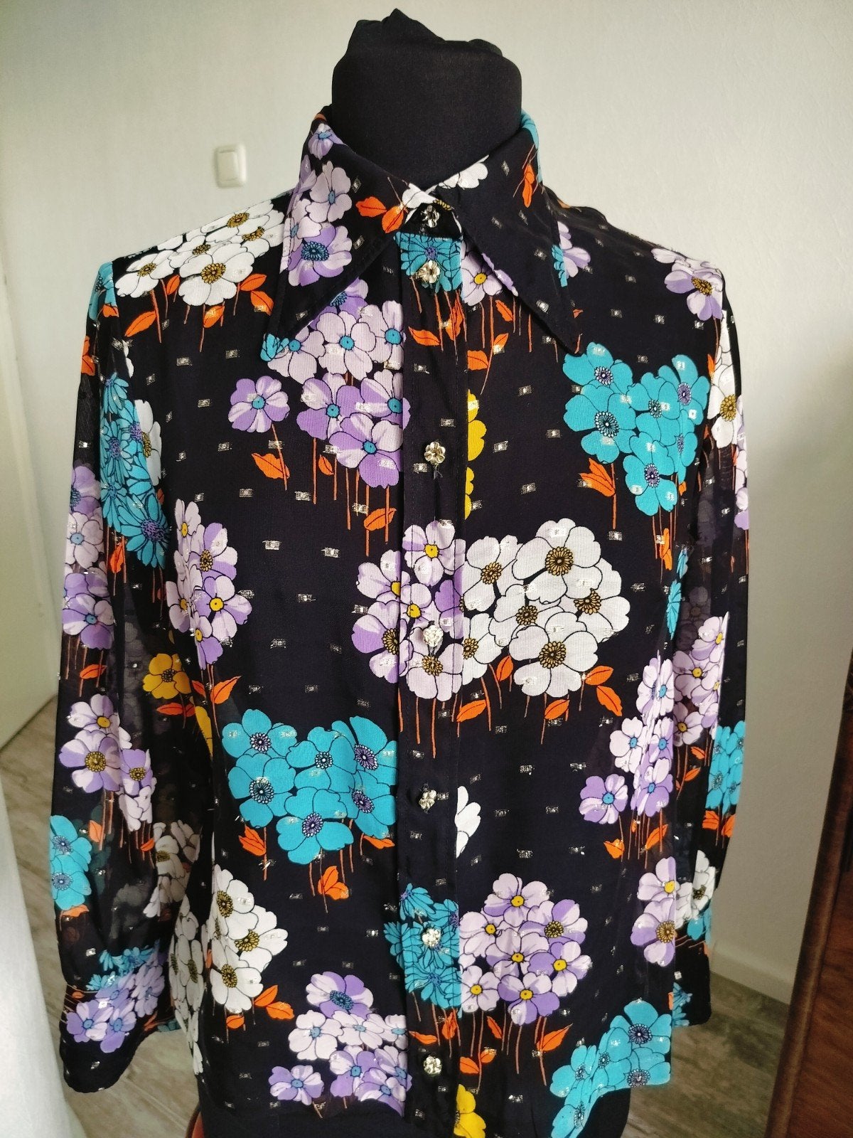 Vintage blouse, Kleding | Dames, Ophalen of Verzenden, Zo goed als nieuw, Maat 38/40 (M)