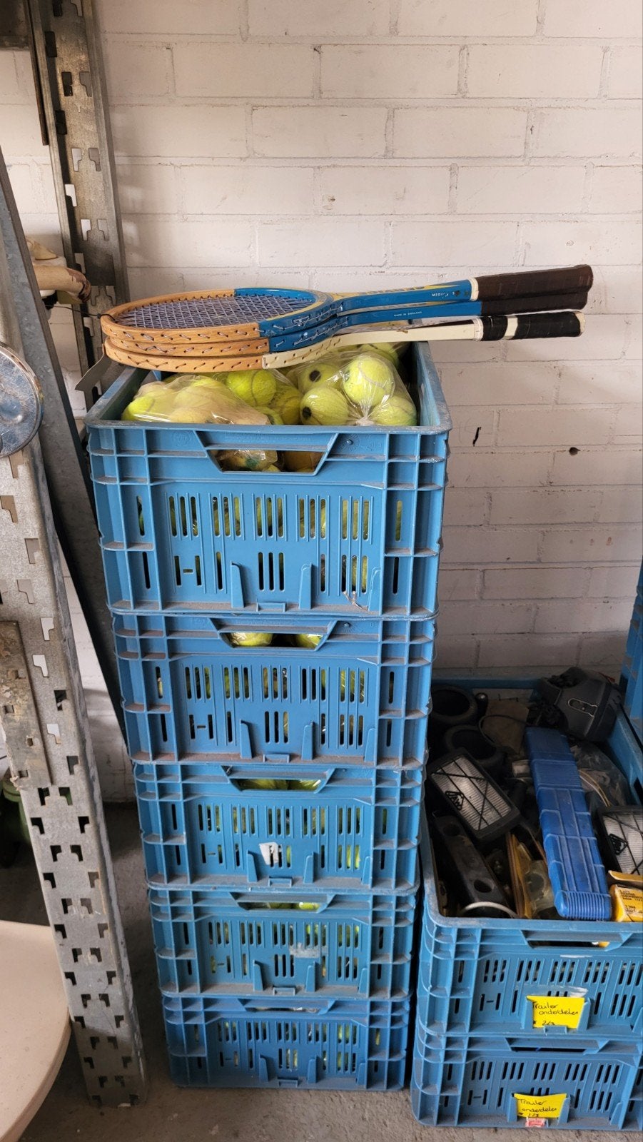 750 gebruikte tennisballen tennisbal hondenbal, Gebruikt, Ballen, L00, Ophalen