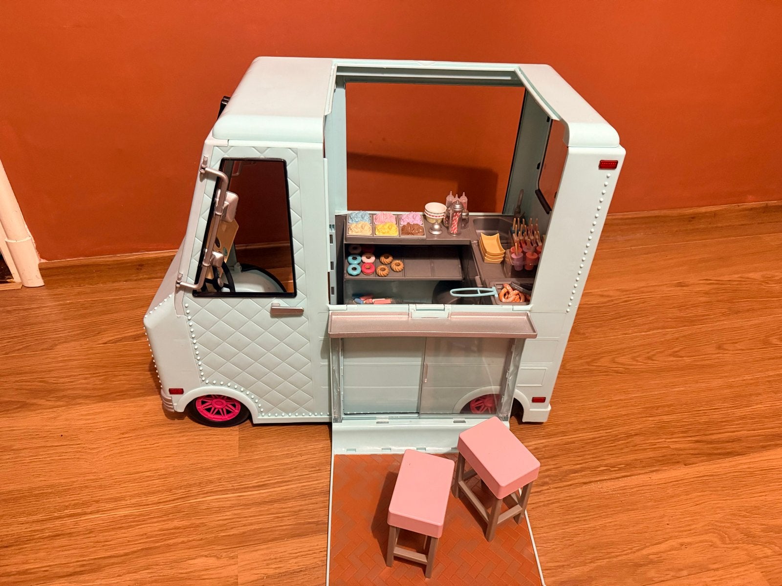 Our Generation ijscowagen/foodtruck - Zo goed als nieuw, Ophalen of Verzenden, Zo goed als nieuw
