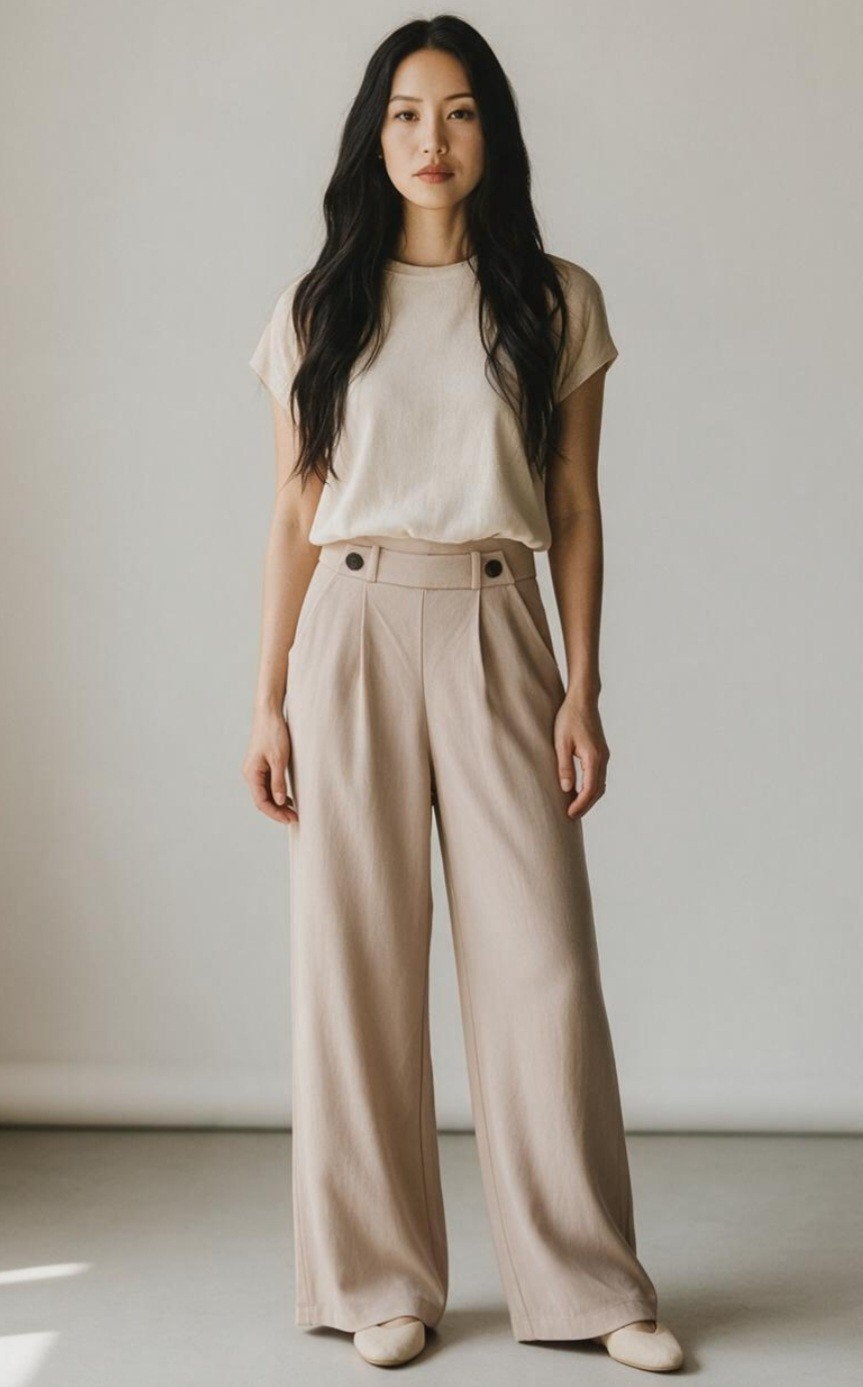 JDY Wijde Broek Licht Camel XXS - ZGAN✨️✨️, Beige, Ophalen of Verzenden, Zo goed als nieuw, Maat 34 (XS) of kleiner