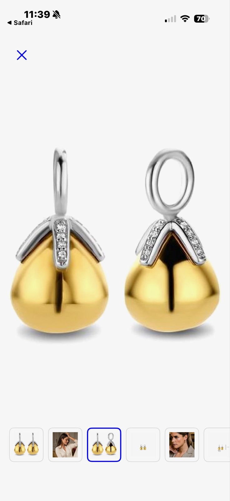 Ik zoek deze oorbellen van Ti sento, Sieraden, Tassen en Uiterlijk, Oorbellen, Met kristal, Hangers, Ophalen of Verzenden, Zo goed als nieuw