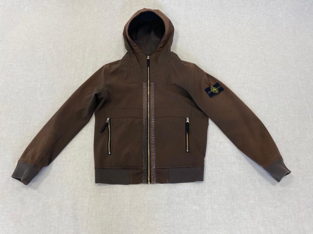 Stone Island Soft Shell-R Brown Size S, Bruin, Verzenden, ., Zo goed als nieuw