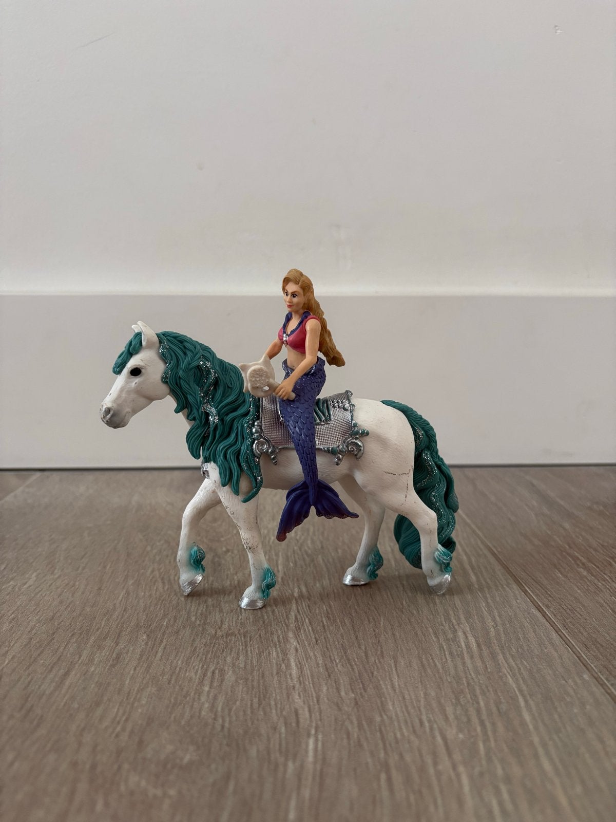 Schleich Zeemeermin met paard en zadel, Ophalen of Verzenden, Zo goed als nieuw, Meisje
