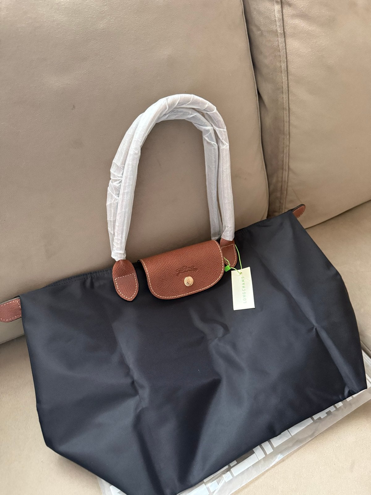 Longchamp Le Pliage Shopper Zwart  Maat L Nieuw met label, Sieraden, Tassen en Uiterlijk, Ophalen of Verzenden, Nieuw, Zwart, Shopper