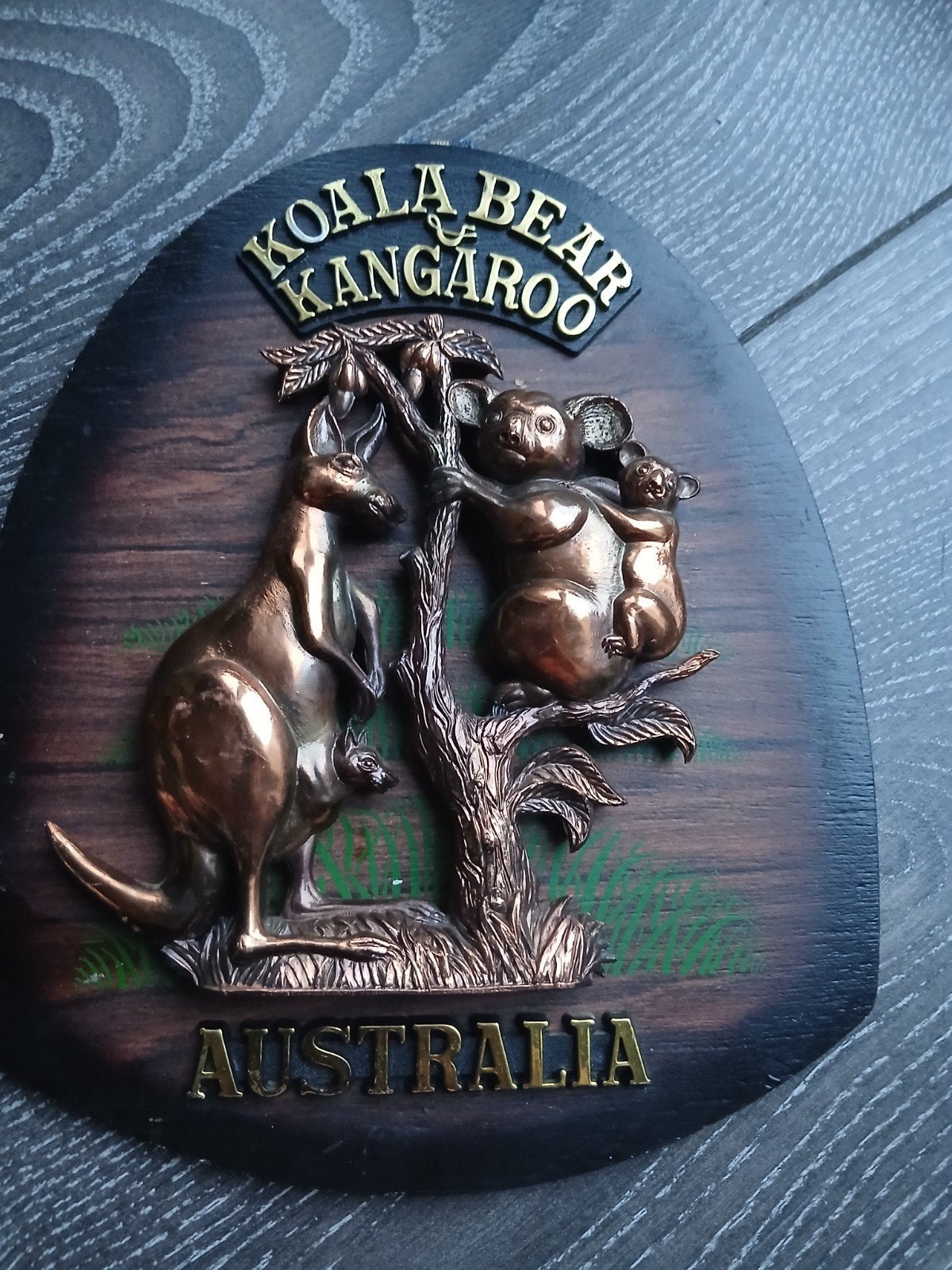 Australië wanddecoratie Koala Beer Kangoeroe, Huis en Inrichting, Hout, Gebruikt, Overige stijlen, Ophalen of Verzenden