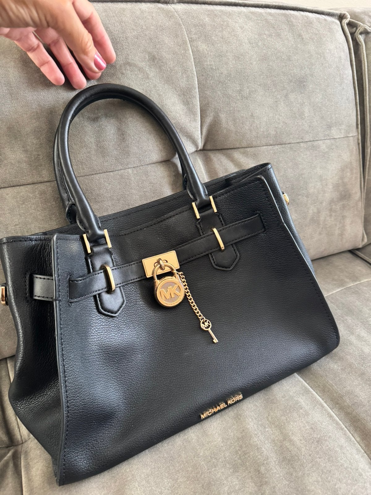 Zwarte Michael Kors tas, Ophalen of Verzenden, Zo goed als nieuw, Zwart, Handtas