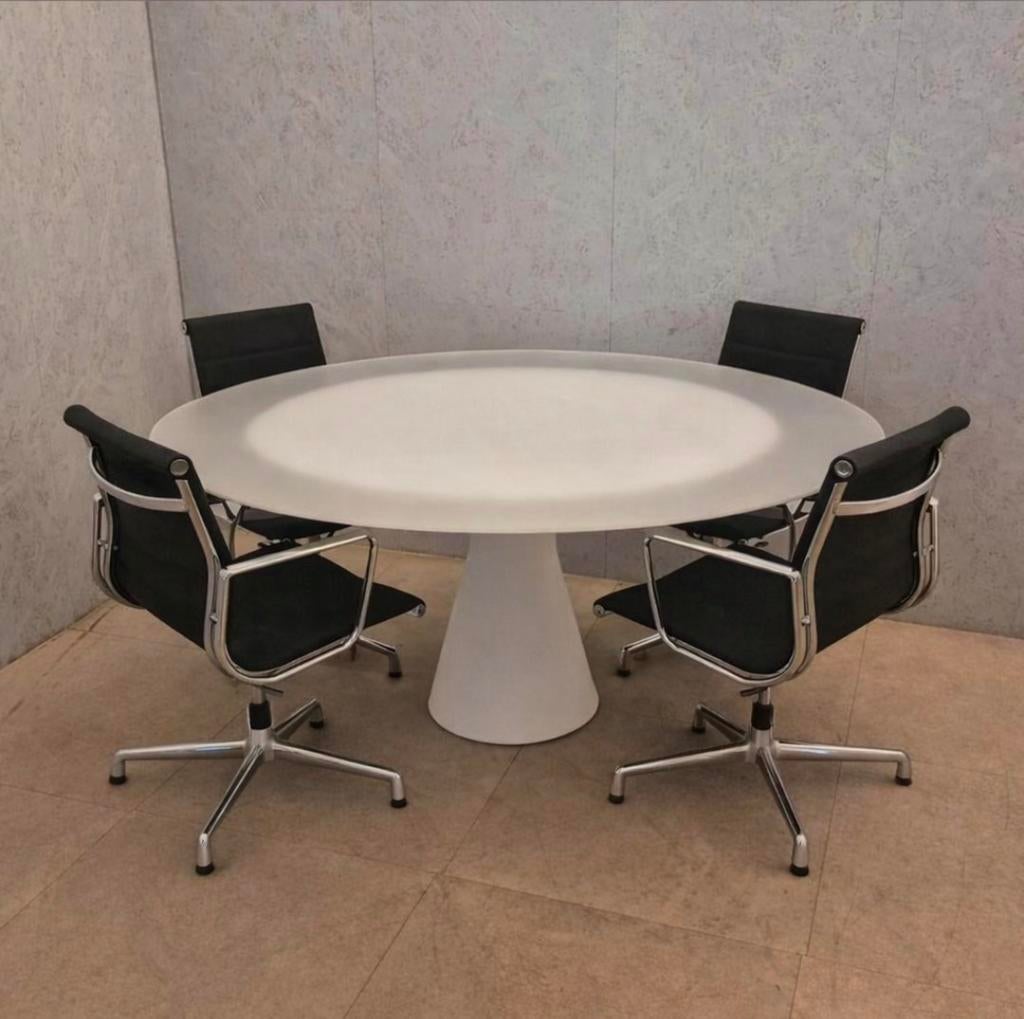 Zanotta Blanco 2577 design tafel wit, Jacopo Zibardi, Italy, Ophalen, Gebruikt, Italiaans Postmodern, 150 tot 200 cm