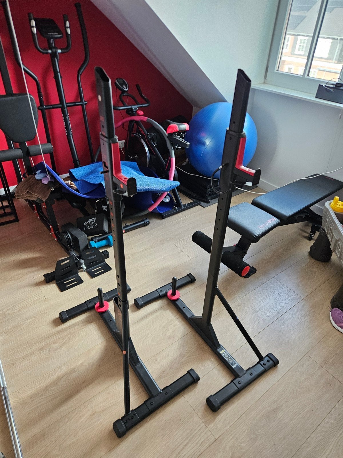 Decathlon Rack 100 Standaard voor Halterstang, Ophalen, Zo goed als nieuw, Armen, Overige typen
