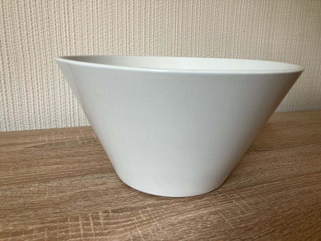 1 witte Bloempot - schaal, Gebruikt, Rond, Binnen, Ophalen of Verzenden
