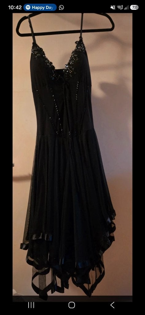 Halloween jurk/ Gotic jurk, Maat 38/40 (M), Zwart, Ophalen of Verzenden, Zo goed als nieuw