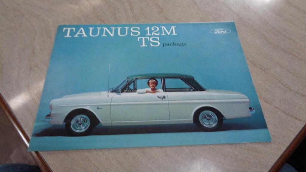Folder  FORD  TAUNUS  12M  TS Package  ,  jaren  60, Verzenden, Gelezen, Ford