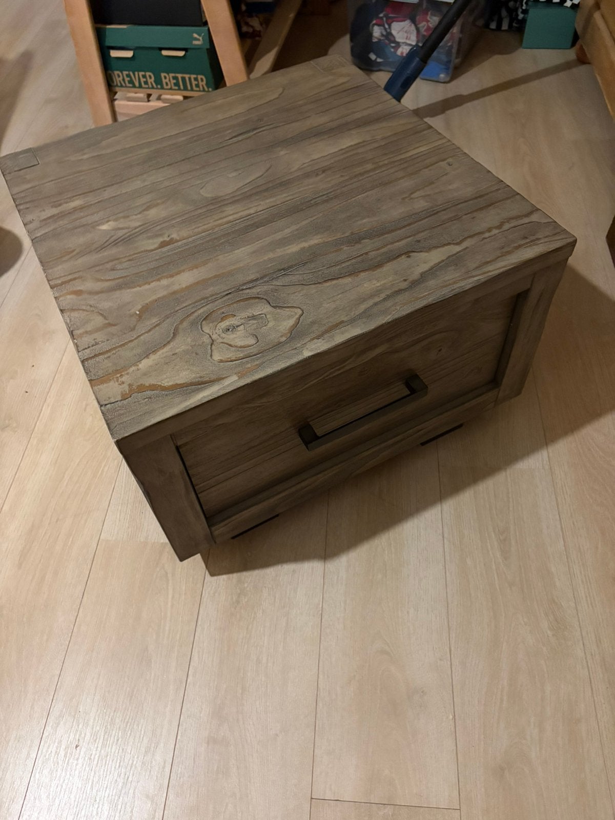 Salontafel met 2 laadjes., Ophalen, 100 tot 150 cm, 50 tot 100 cm, Zo goed als nieuw