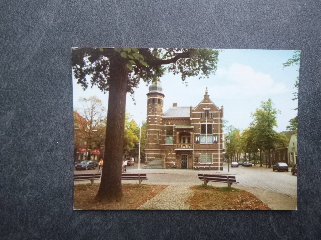 Oisterwijk, gemeentehuis/auto 1989, Verzenden, 1980 tot heden, Gelopen, Noord-Brabant