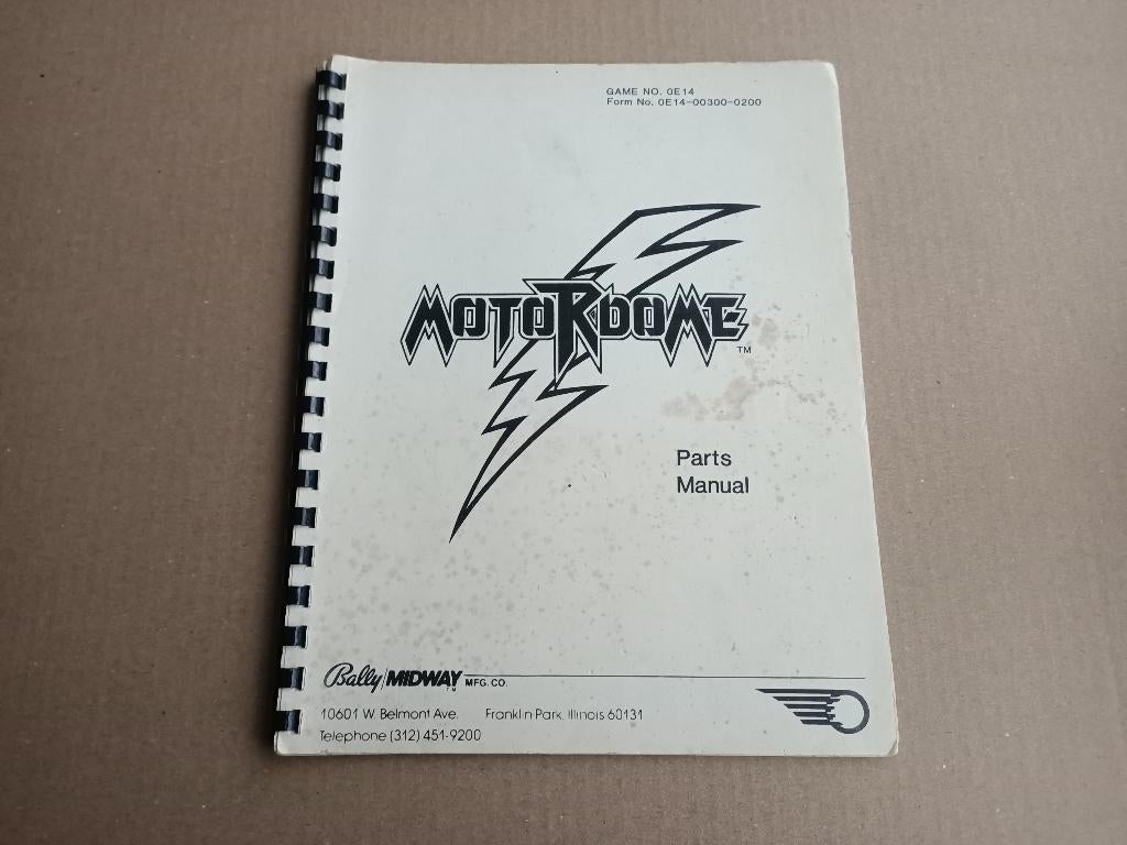 Parts Manual: Motordome Bally (1986) Flipperkast, Verzamelen, Automaten | Flipperkasten, Verzenden, Gebruikt, Elektronisch, Flipperkast