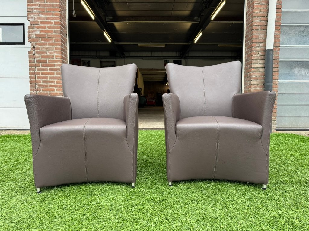 Bert Plantagie design zetel bruin leer fauteuils/stoelen, Ophalen, Bruin, Geen, Pahest@hotmail.nl