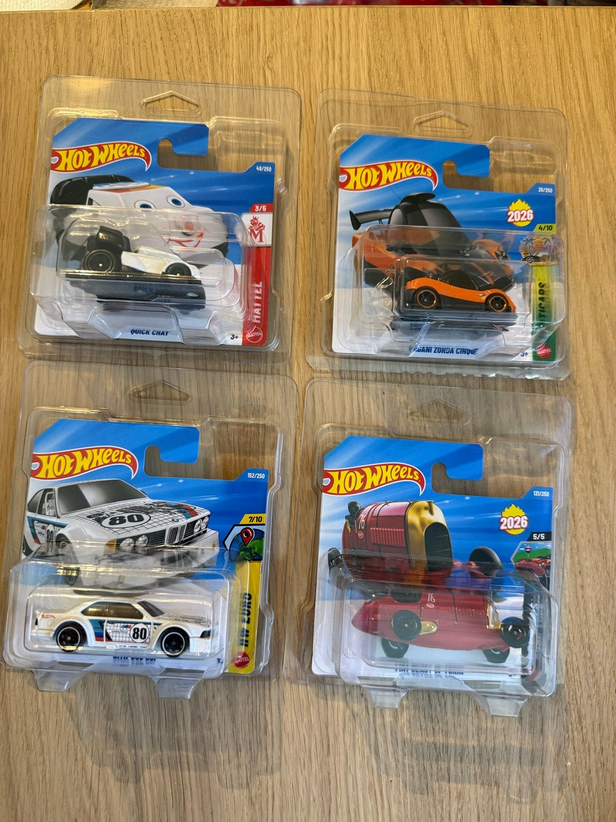Hot Wheels auto's - Set van 4 diverse modellen, Ophalen, Nieuw