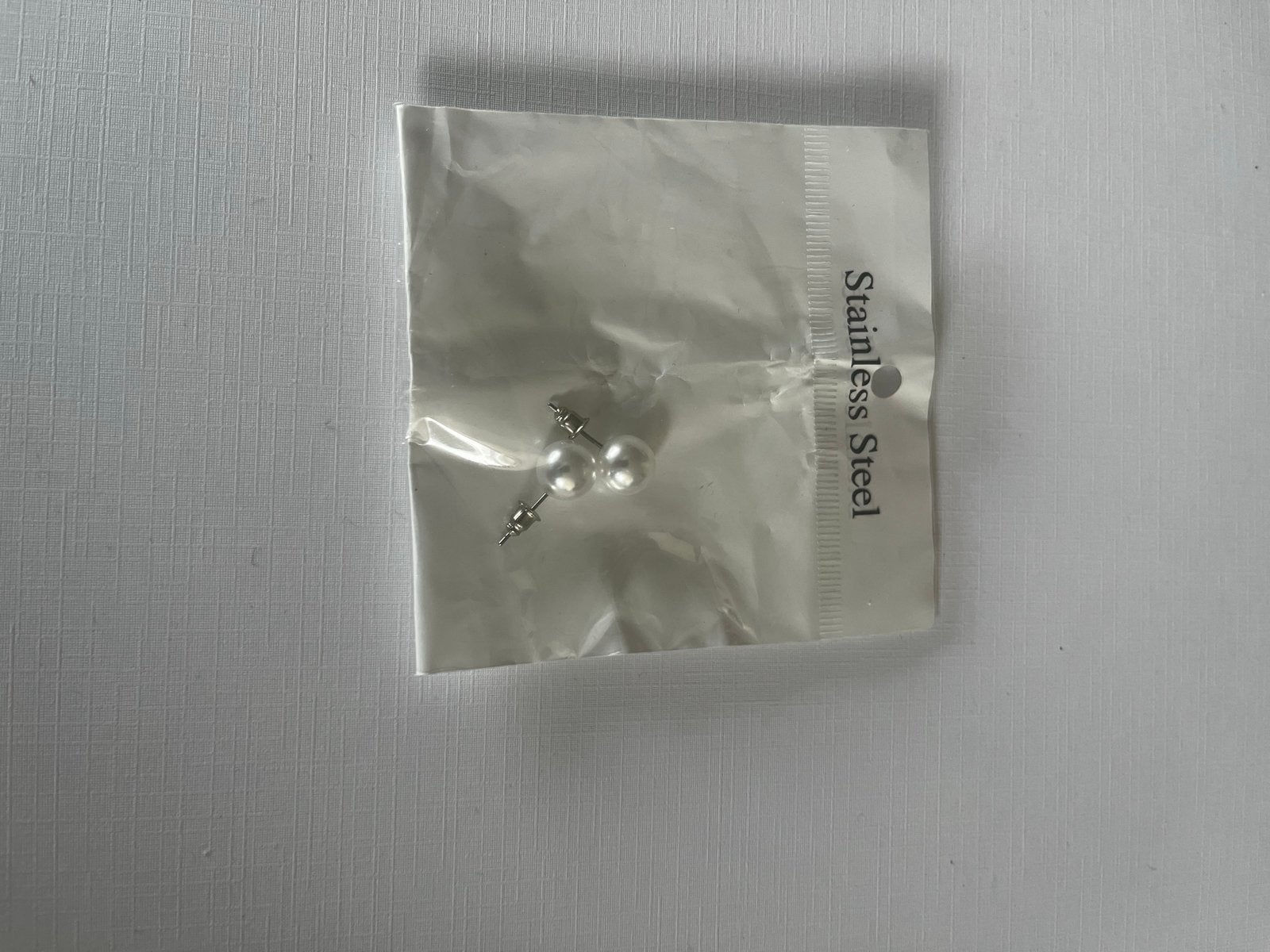 Witte imitatie parel oorbellen voor dames, Ophalen of Verzenden, Zo goed als nieuw, Wit, Glas
