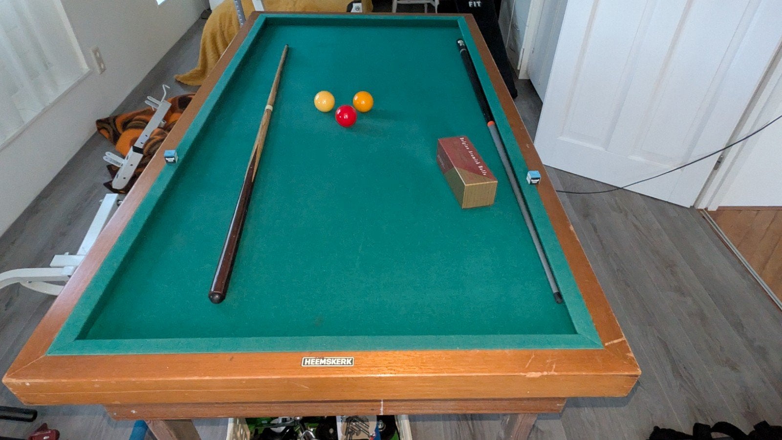 Heemskerk Biljarttafel met accessoires, Ophalen, Gebruikt, Biljarttafel