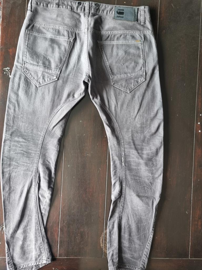 ZGAN GRIJZE G STAR RAW ARC 3D SLIM JEANS SIZE 36/32, Ophalen of Verzenden, Zo goed als nieuw, Grijs, G-Star Raw