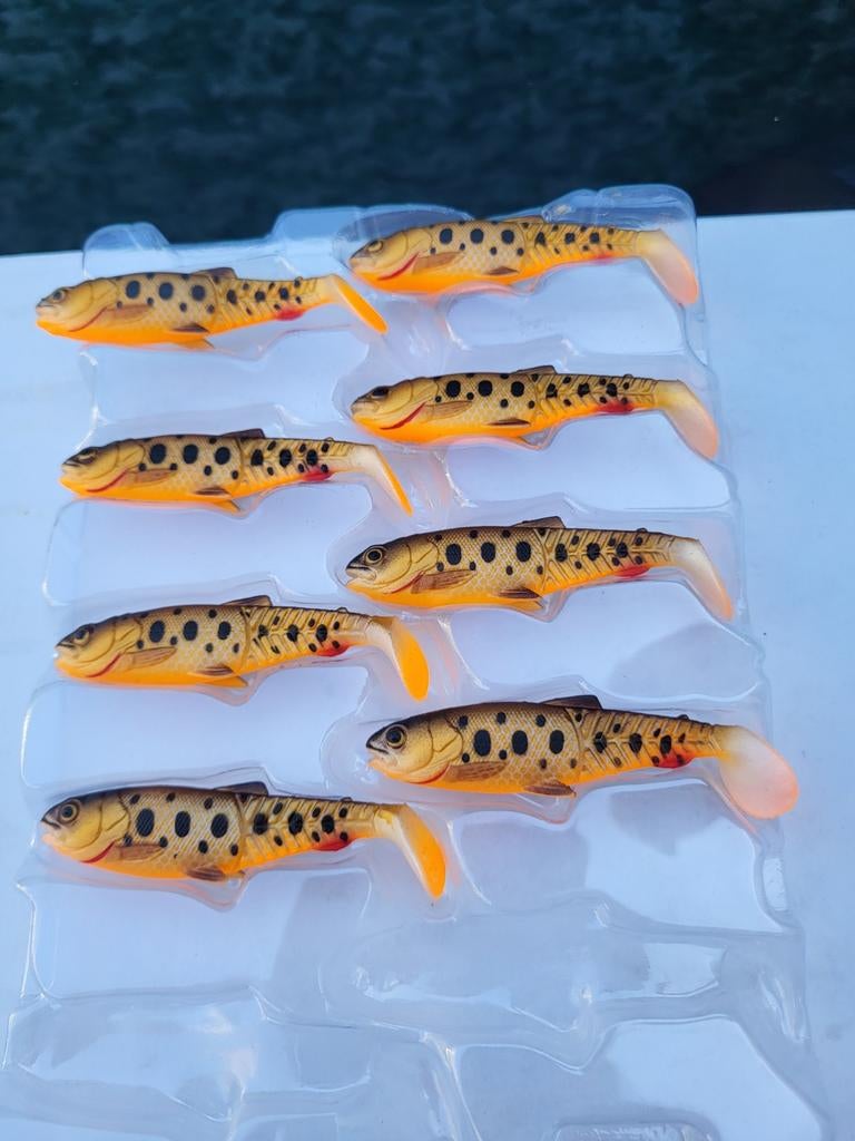 Set van 8 Savage gear Forel Kunstaas Soft Baits - 7.5cm, Ophalen of Verzenden, Nieuw, Kunstaas