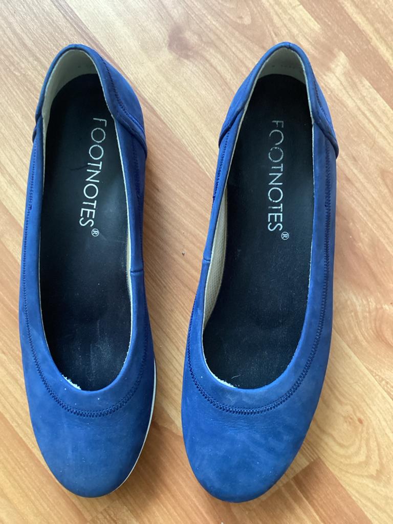 Footnotes blauwe ballerina's - maat 41, Kleding | Dames, Schoenen, Ophalen of Verzenden, Gedragen, Blauw, Ballerina's