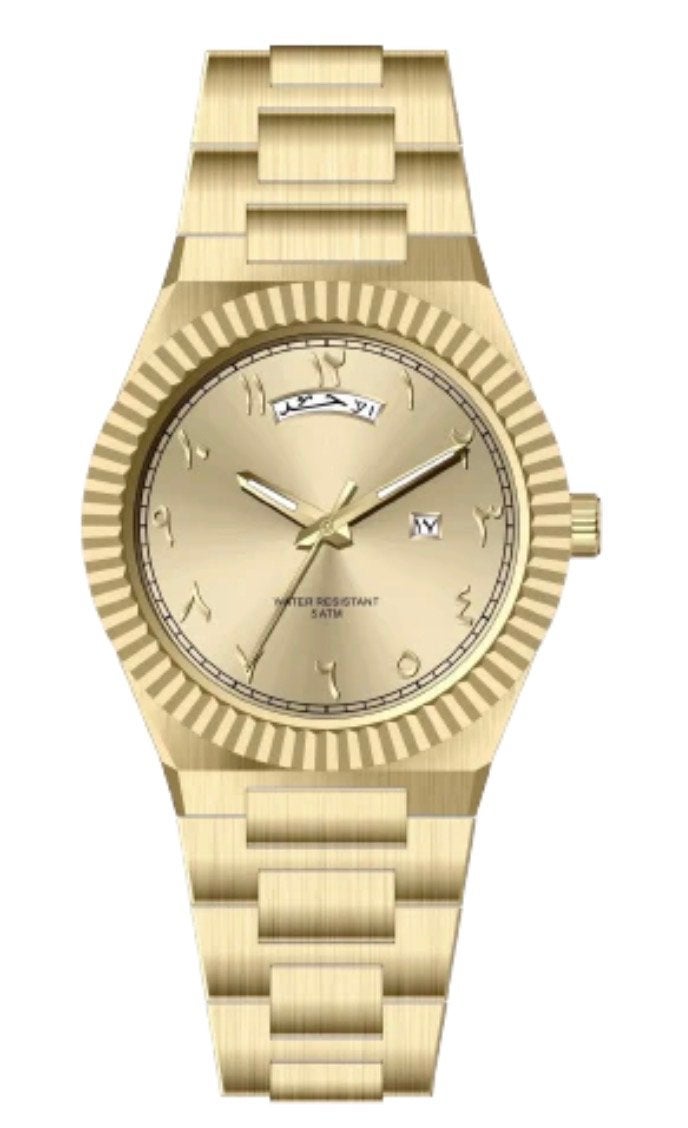 Luxe Polshorloge Arabische dial - Diverse Kleuren., Overige merken, Staal, Polshorloge, Nieuw
