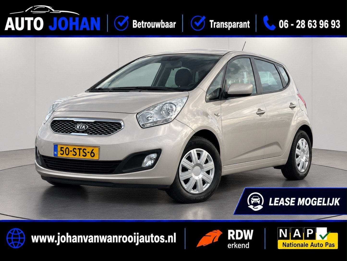Kia Venga 1.4 CVVT Seven/NAVI/CAMERA/NW APK, Auto's, Voorwielaandrijving, Stof, Gebruikt, 4 cilinders