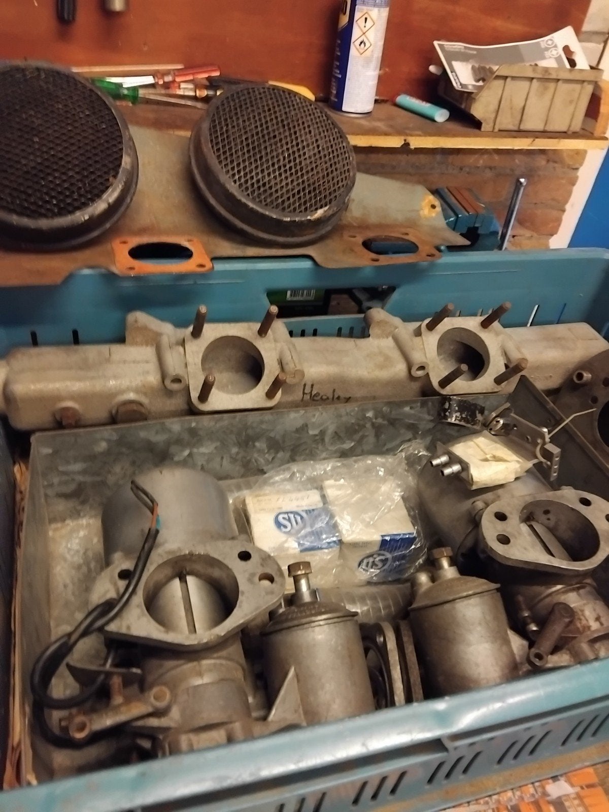 Austin Healey MK3 Carburateur Set - Originele Onderdelen, Auto-onderdelen, Ophalen of Verzenden, Gebruikt, Oldtimer onderdelen