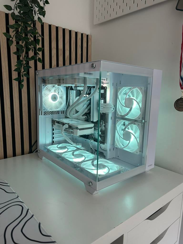 Am5 1080p witte gaming pc, 32 GB, Ophalen of Verzenden, Zo goed als nieuw, Gaming