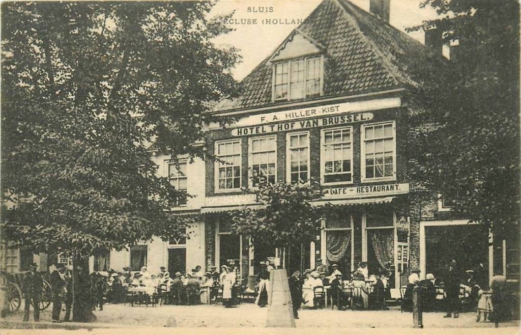 388-248-005 Sluis Hillers Hotel, Verzenden, Voor 1920, Zeeland
