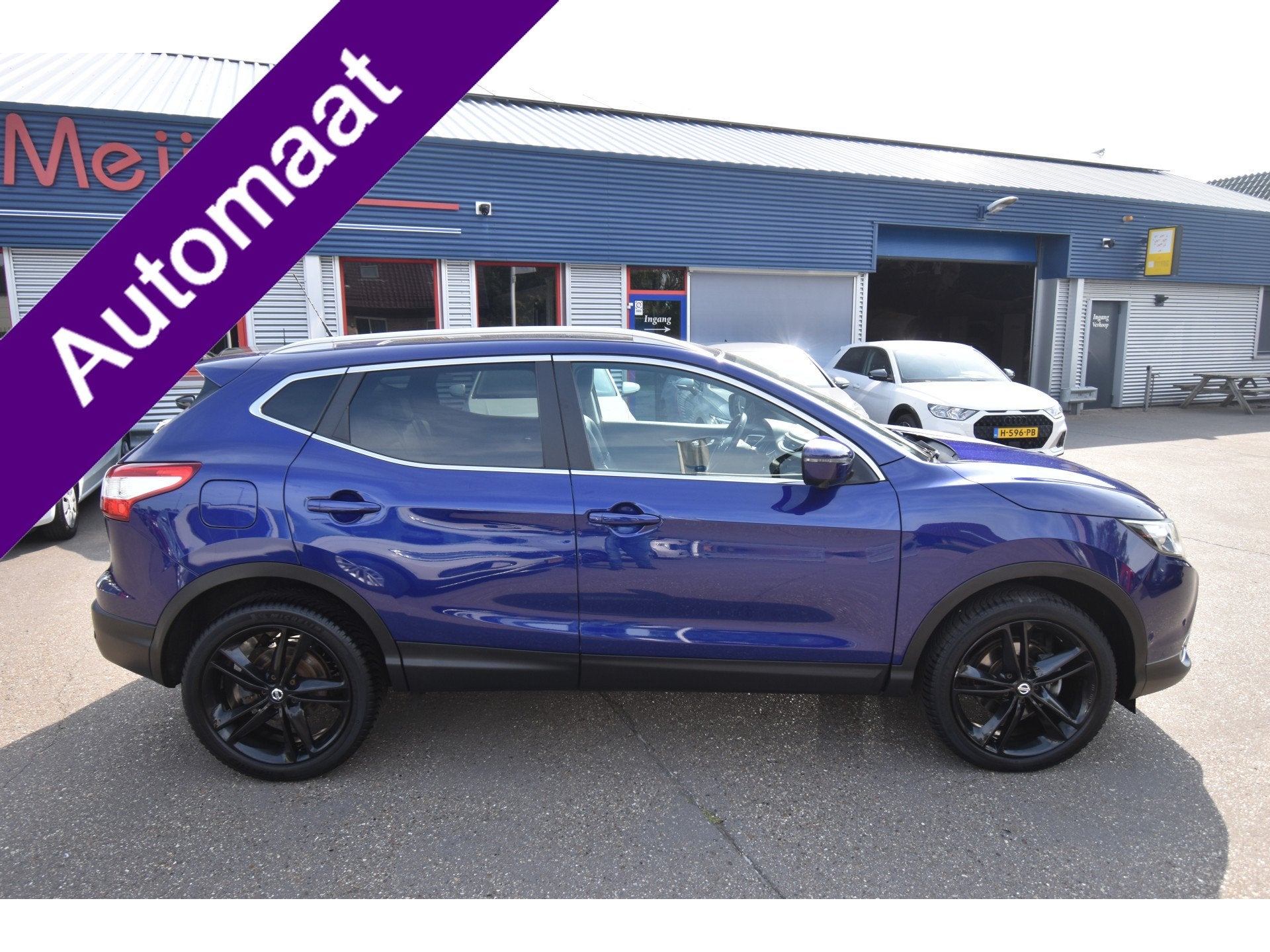 Nissan QASHQAI 1.6 dCi Tekna , L BEKL , V ST VERW , NAVI , P, Auto's, 1380 kg, 4 cilinders, Blauw, Bedrijf