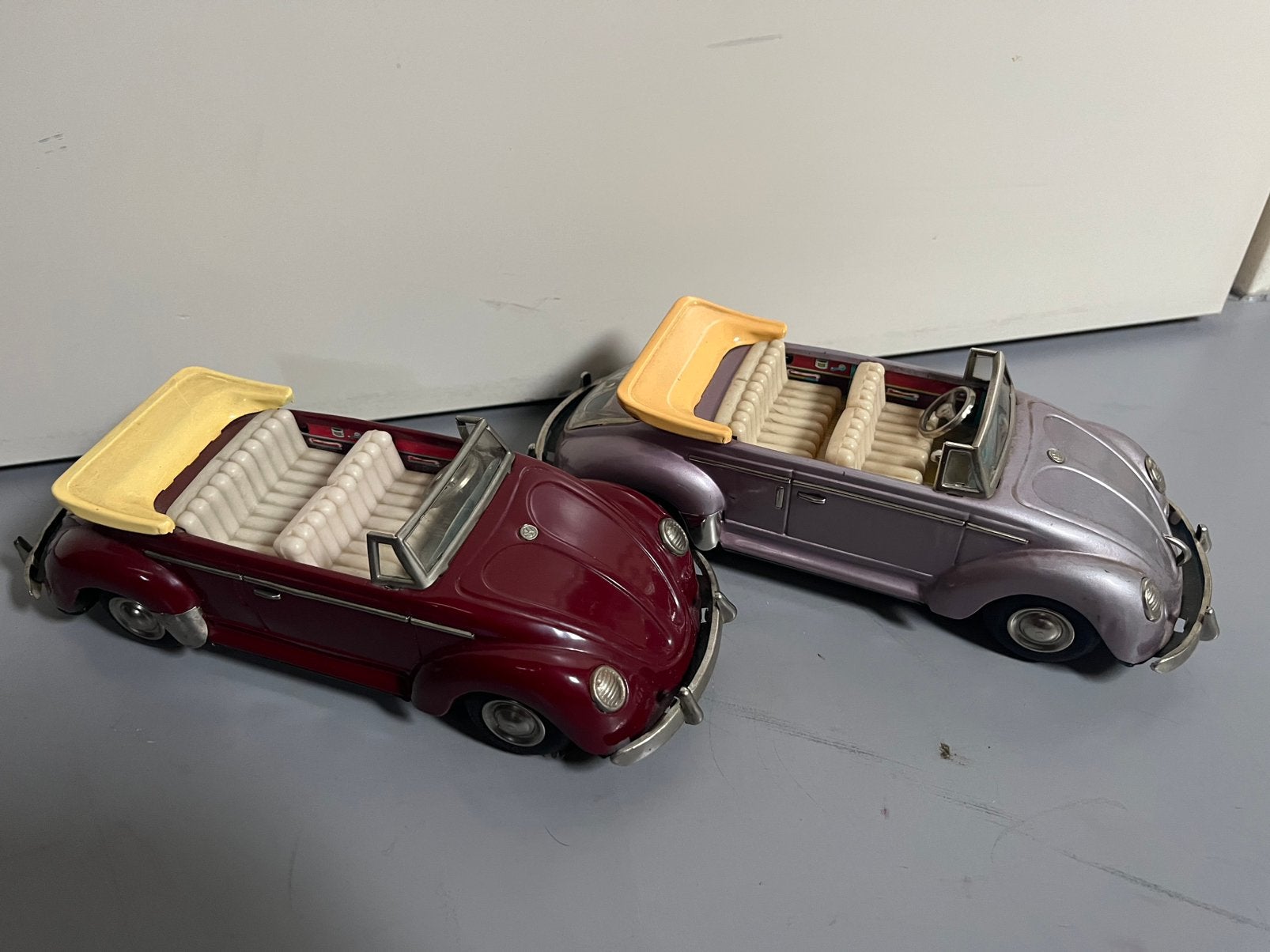 2 blikken vw Nomura volkswagen cabrio modellen japan, Ophalen of Verzenden