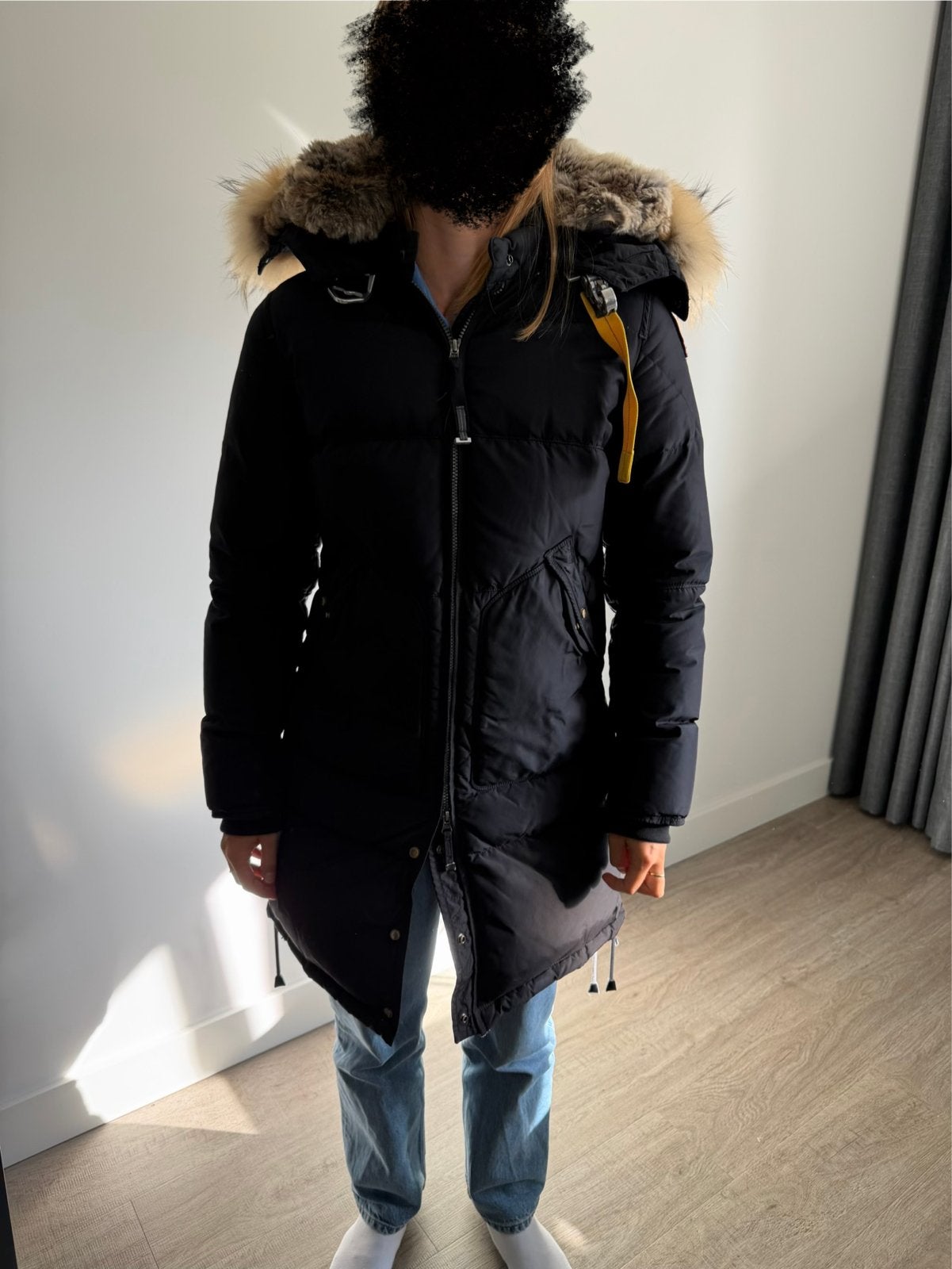 Parajumpers Long Bear Masterpiece Series Damesjas, Ophalen of Verzenden, Gedragen, Maat 38/40 (M), Zwart