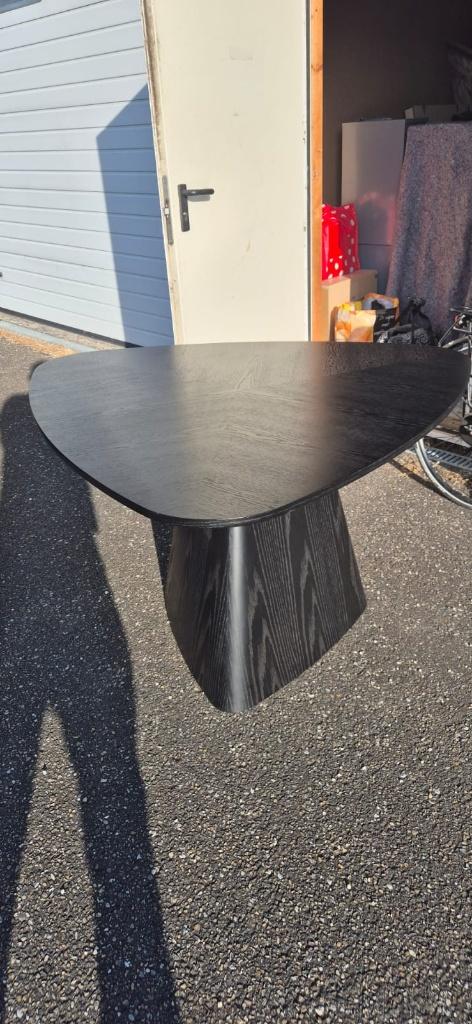 Eettafel zwart eiken kleur, Ophalen, Hotel chic, Eikenhout, Zo goed als nieuw