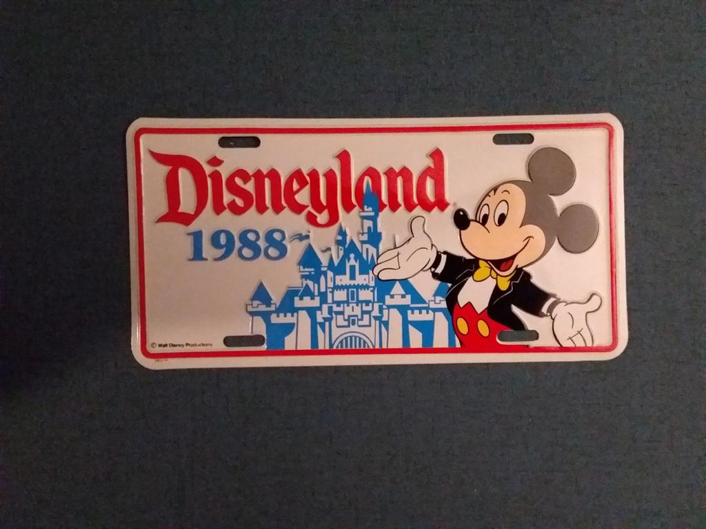Mickey Mouse kentekenplaat 1988, Ophalen of Verzenden, Mickey Mouse