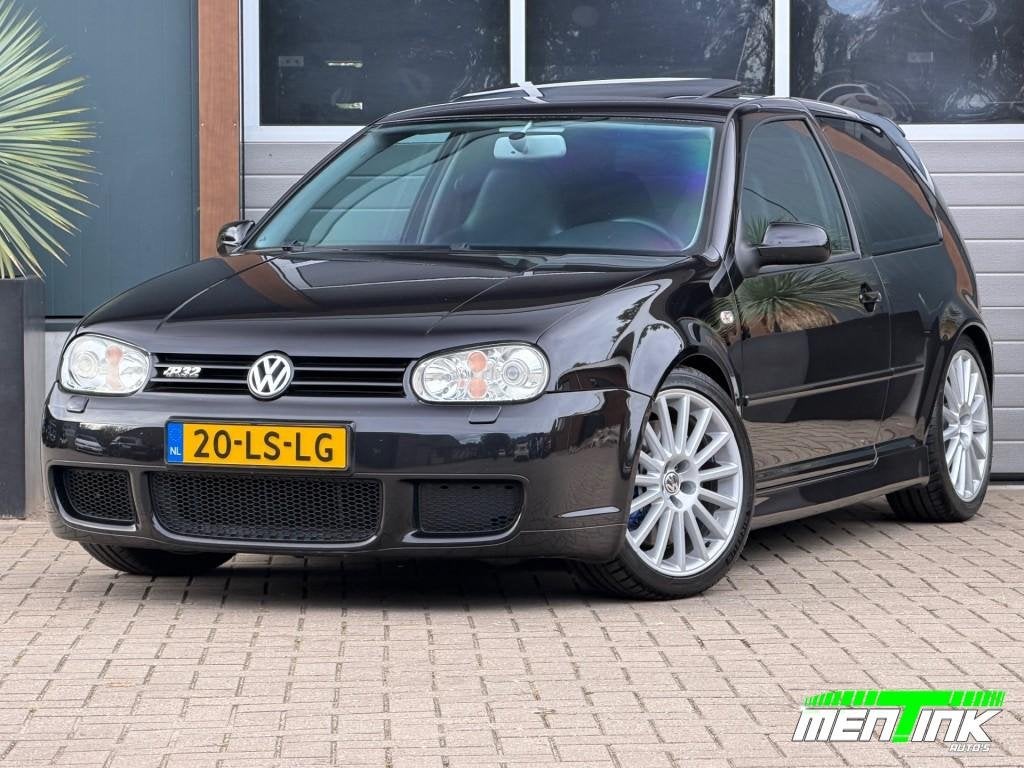Volkswagen GOLF 3.2 V6 R32 N.A.P. Schuifdak KW Veren Koning, Auto's, Zwart, Origineel Nederlands, Bedrijf, Handgeschakeld