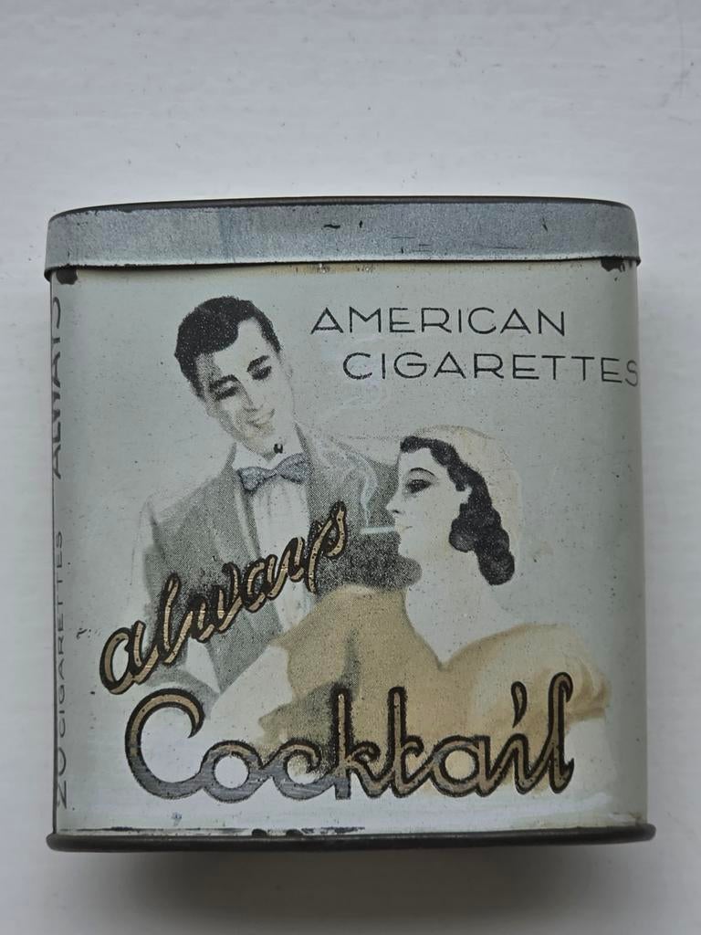 Always Cocktail American Cigarettes blikje, Ophalen of Verzenden, Overige