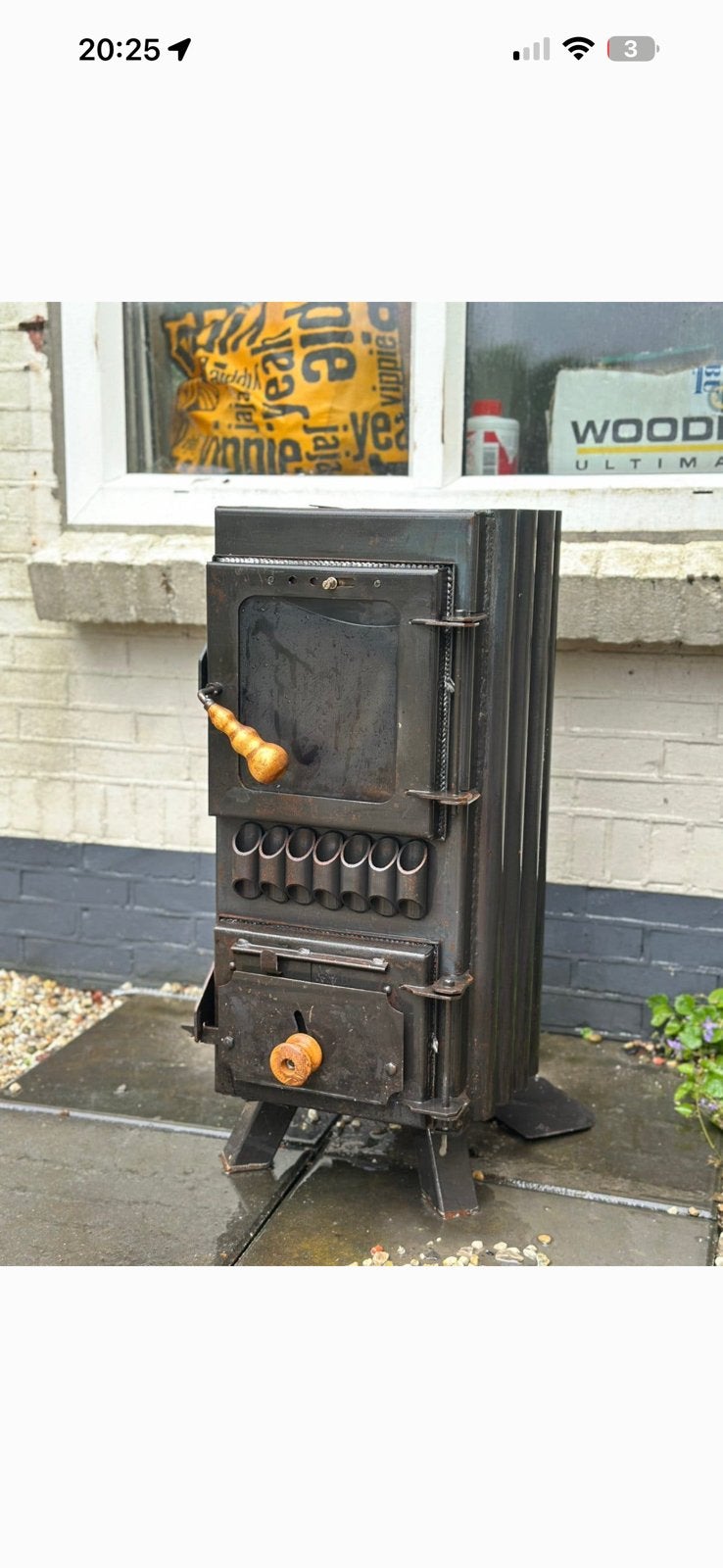 Kachel, Ophalen, Gebruikt, Gas, Gaskachel