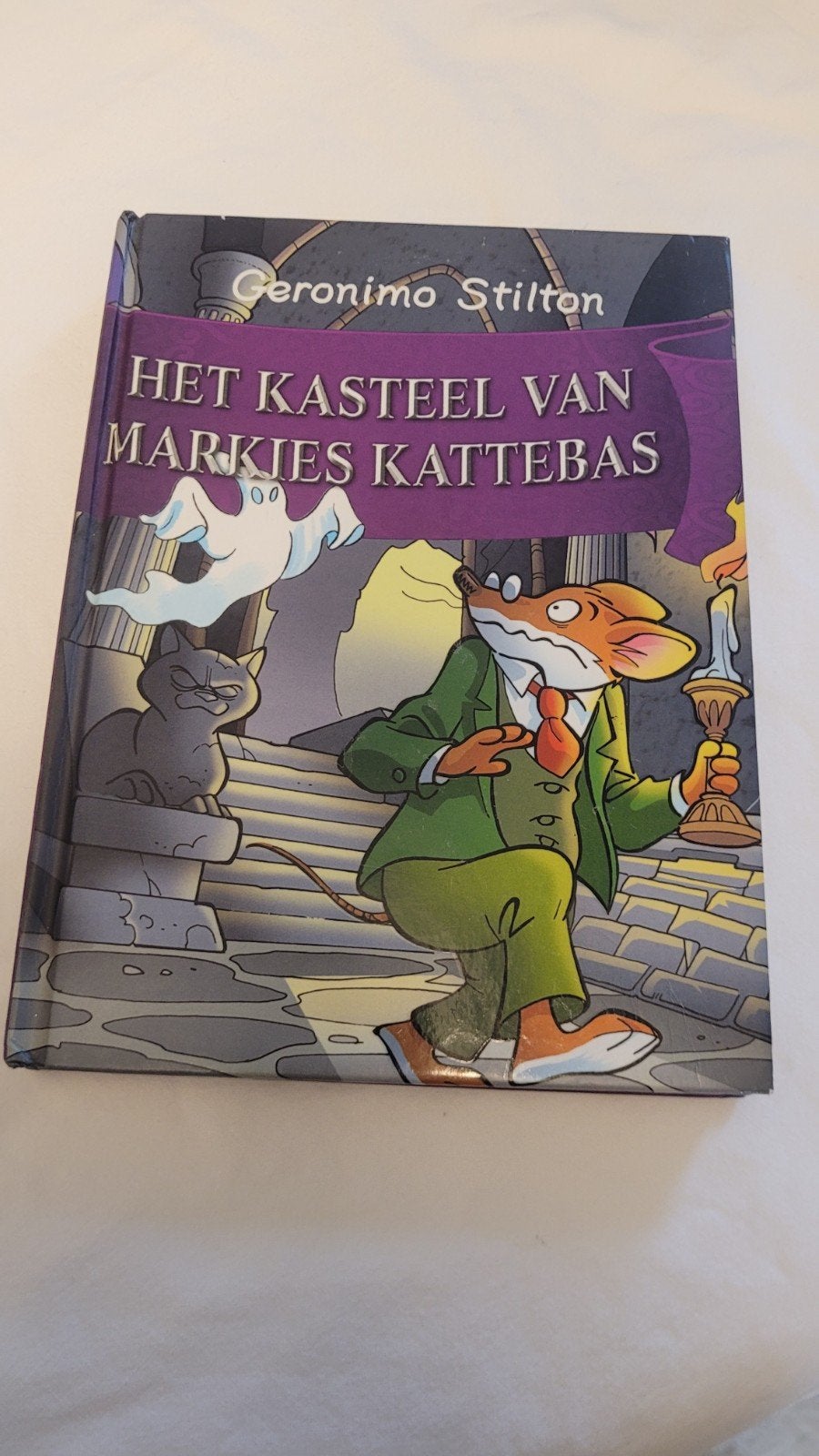 Geronimo Stilton - Het kasteel van Markies Kattebas, Fictie algemeen, Geronimo Stilton, Ophalen of Verzenden, Zo goed als nieuw