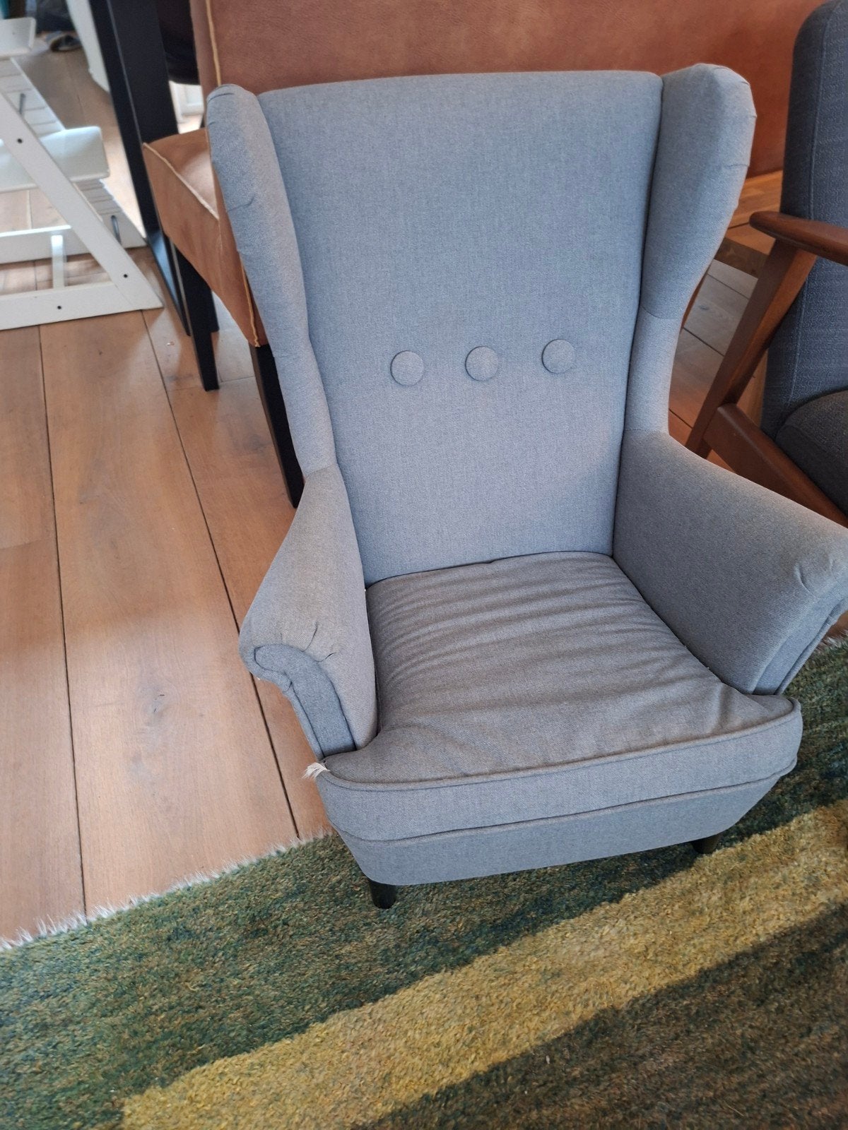 strandmon kinder stoel fauteuil grijs, Ophalen, Zo goed als nieuw, Minder dan 75 cm, 50 tot 75 cm